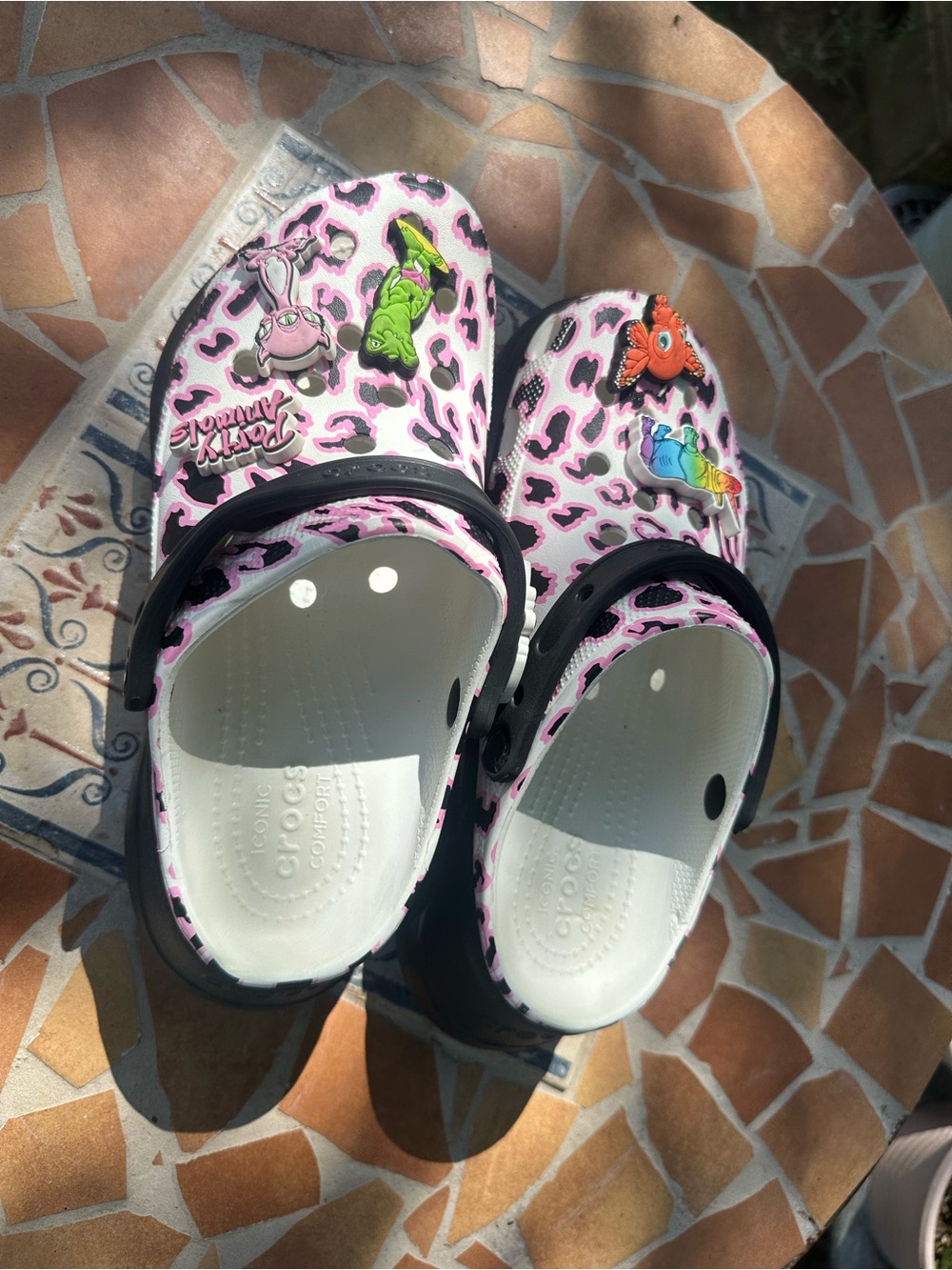 Ron English x Crocs Limited Edition "Party Animals" Bae Clog Platforms